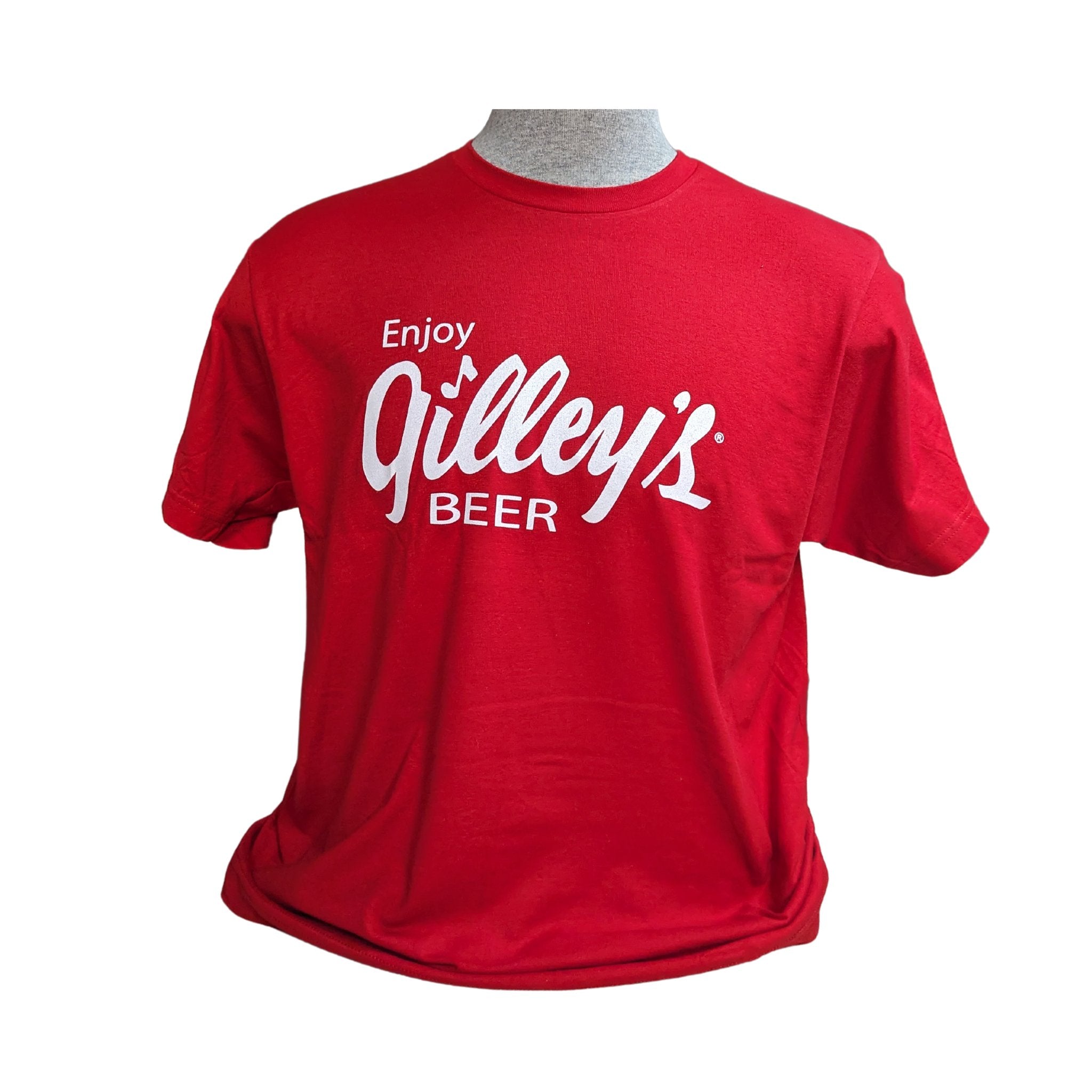 Enjoy Gilley's Beer Shirt - 100% Cotton - Gilley's Beer Logo - Classic Fit - Unisex - Gilley's Food & Beverage