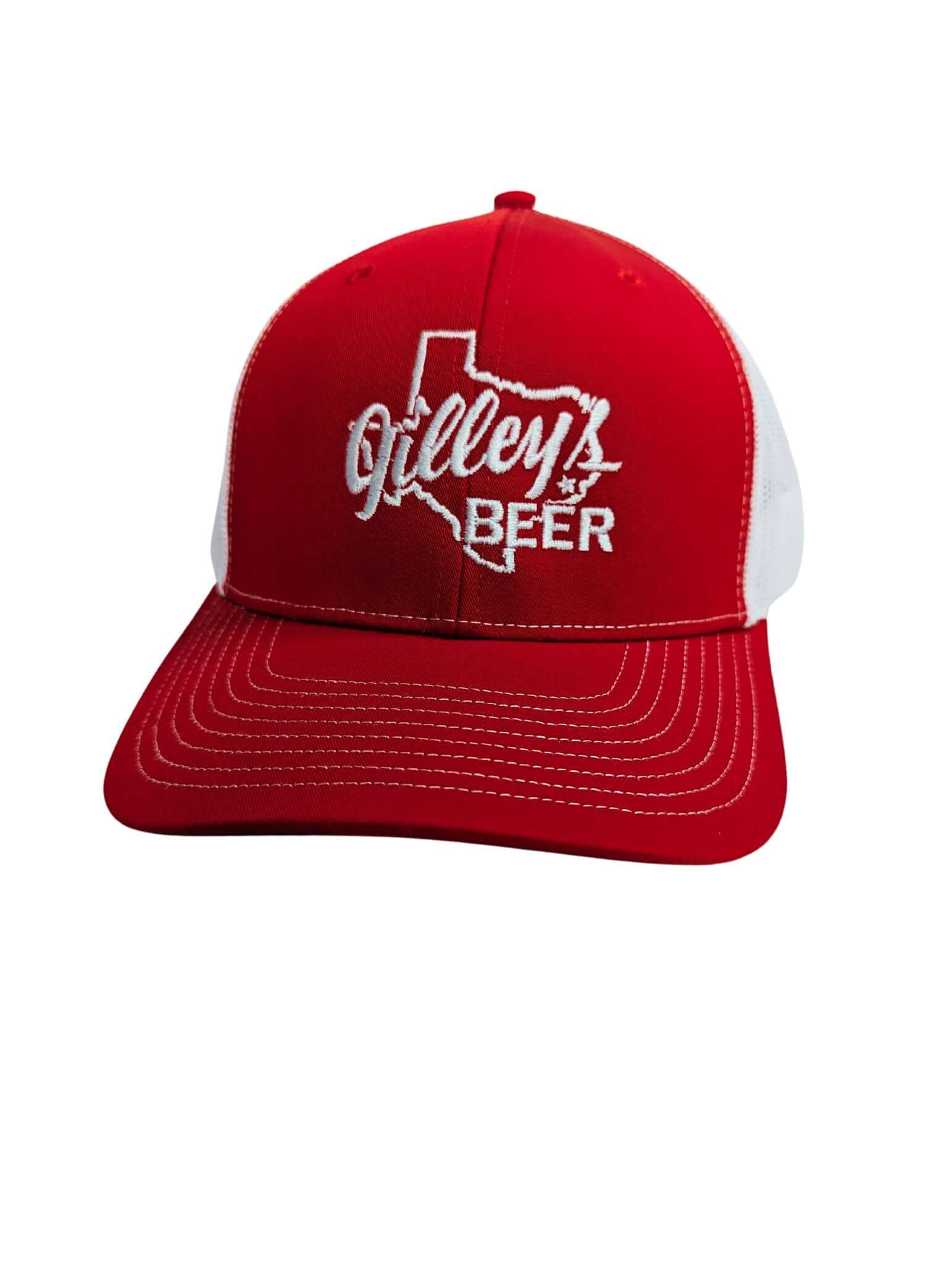 Gilley's Beer Red Trucker Cap - Gilley's Food & Beverage