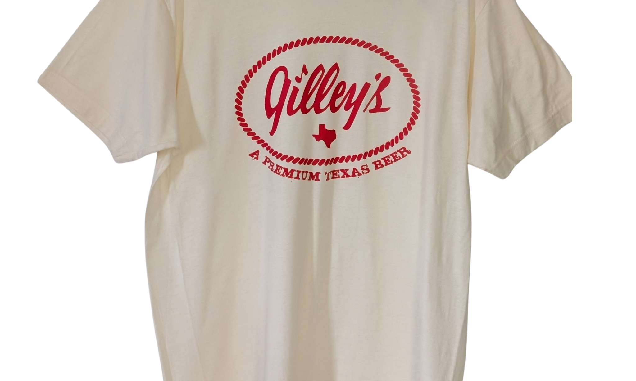Gilley's Beer -  Vintage Red Logo Shirt - Classic Fit Tee