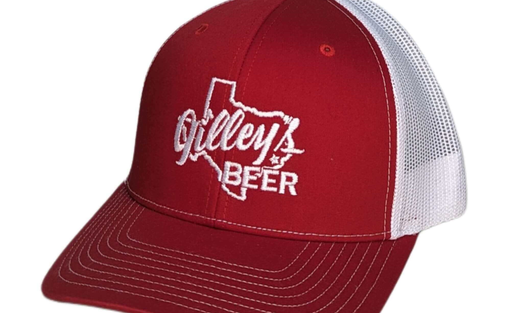 Gilley's Beer Red Trucker Cap - Gilley's Food & Beverage
