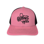 Gilley's Beer Trucker Cap Pink & Black - Gilley's Food & Beverage