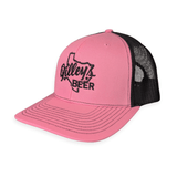 Gilley's Beer Trucker Cap Pink & Black - Gilley's Food & Beverage