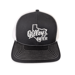 Gilley's Beer Trucker Hat Black & White - Gilley's Food & Beverage