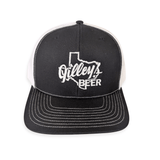 Gilley's Beer Trucker Hat Black & White - Gilley's Food & Beverage