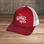 Gilley's Beer Trucker Hat Red & White - Gilley's Food & Beverage