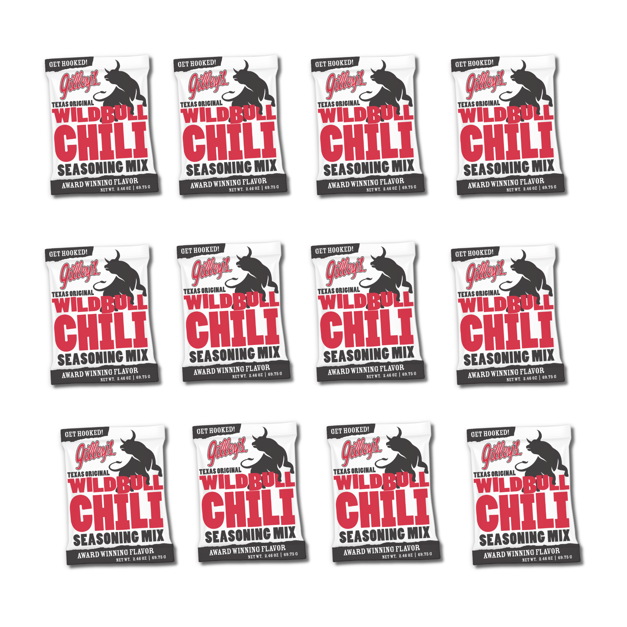 Gilley's Wild Bull Chili - 12 pack save 15% - Gilley's Food & Beverage