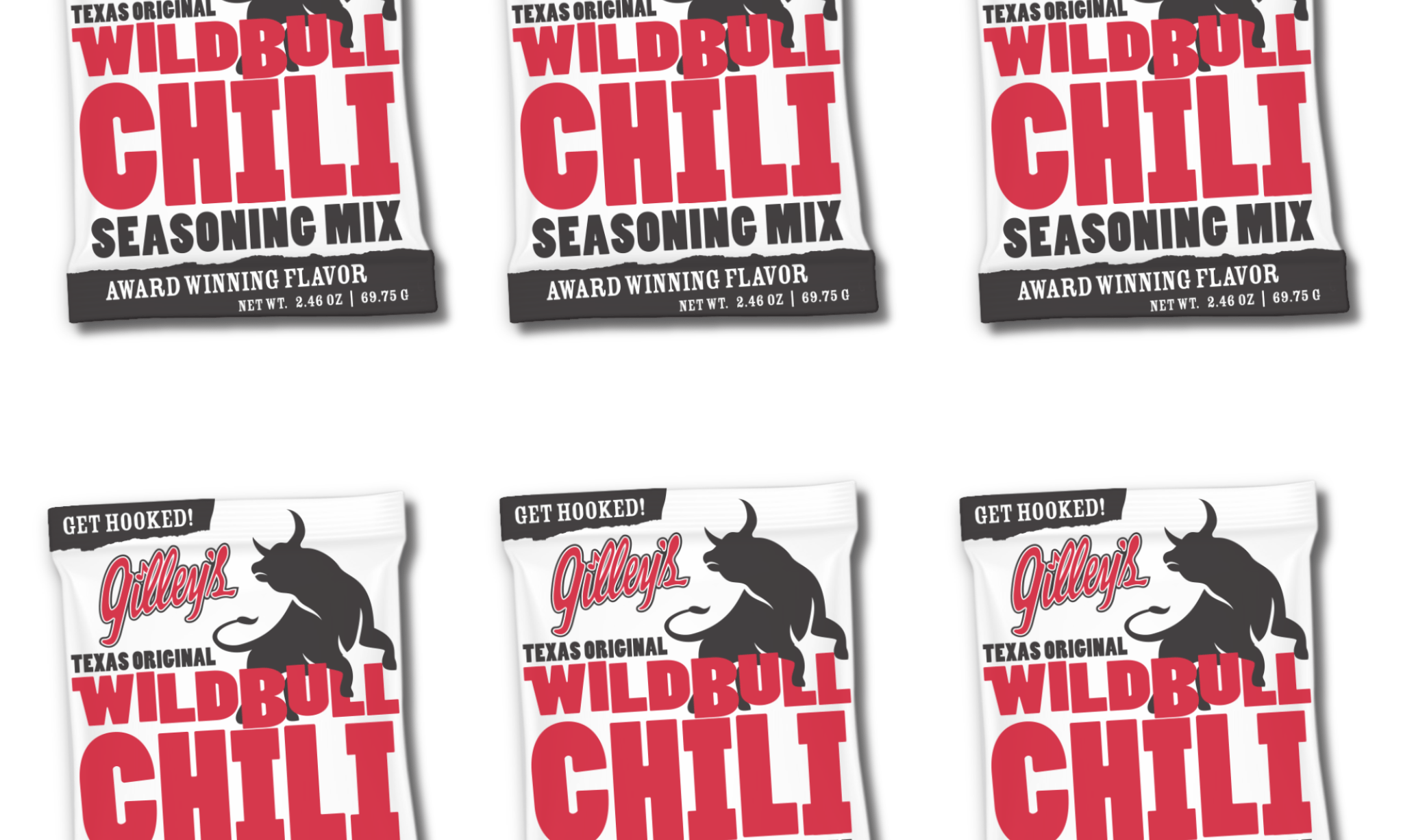 Gilley's Wild Bull Chili - 6 pack save 10% - Gilley's Food & Beverage