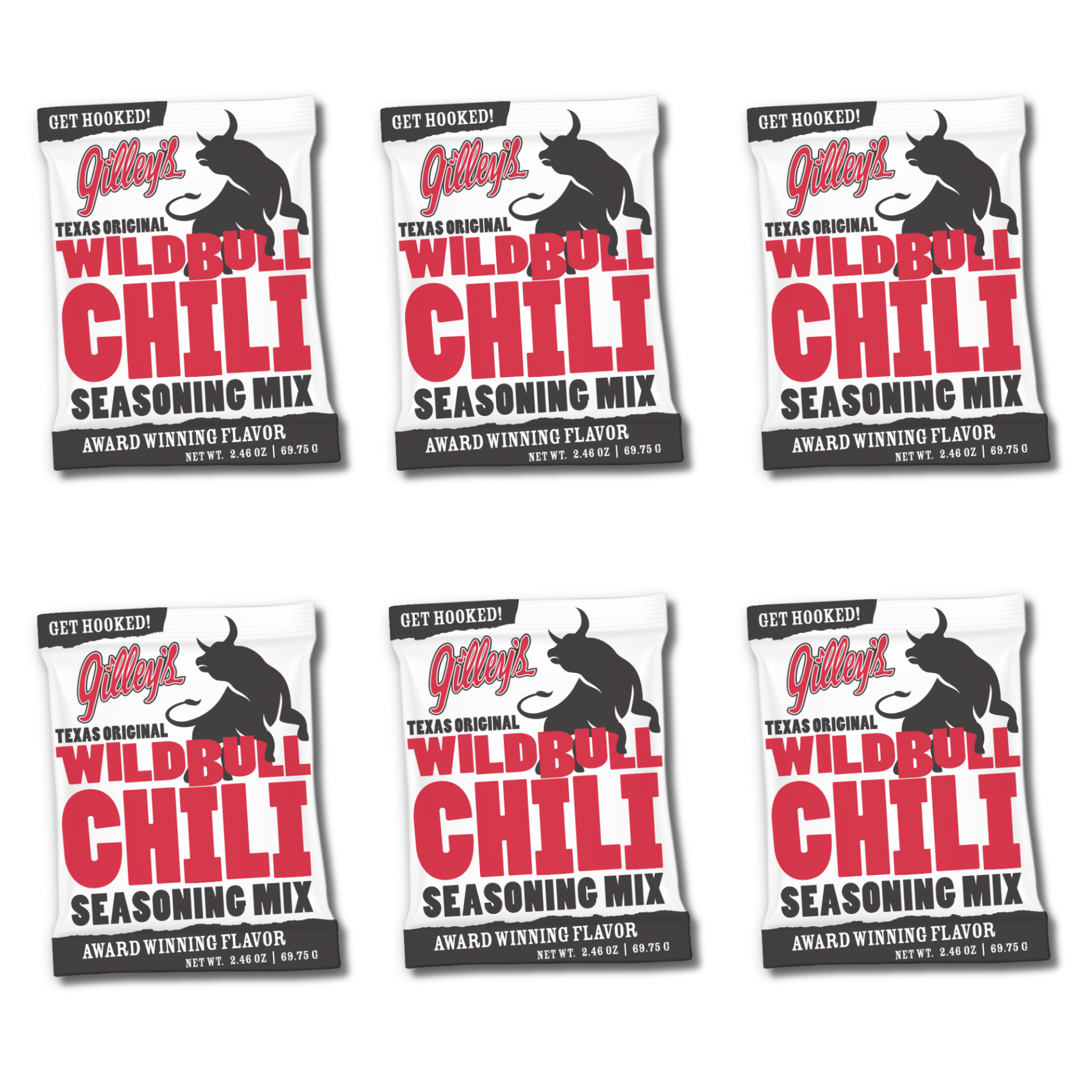 Gilley's Wild Bull Chili - 6 pack save 10% - Gilley's Food & Beverage