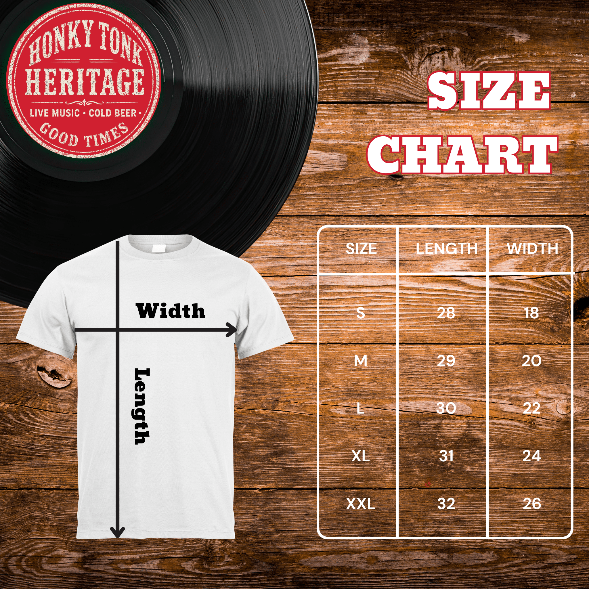 Honky Tonk Heritage Logo Shirt - Gilley's Food & Beverage