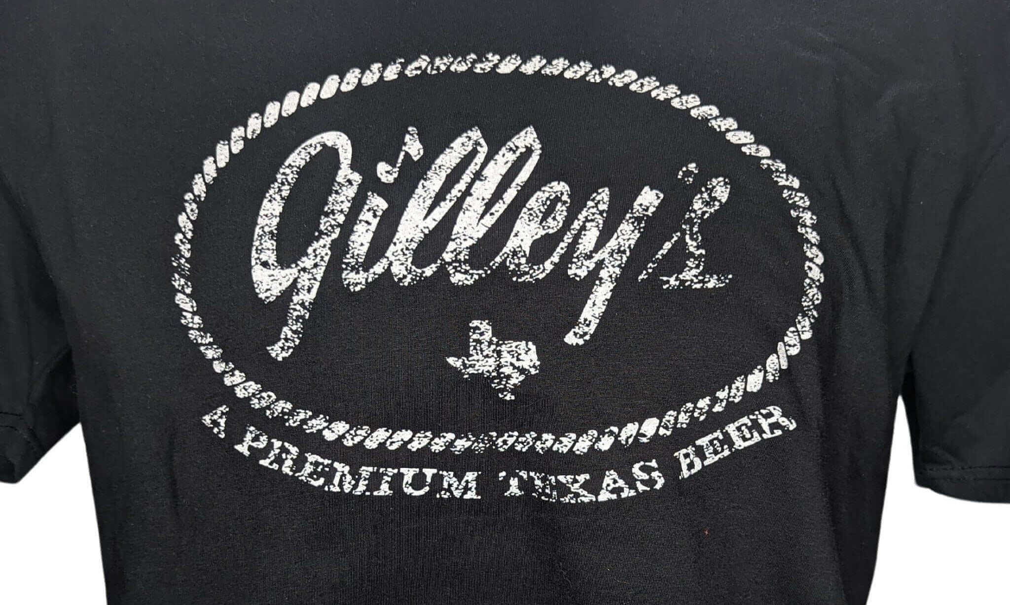 Gilley's Beer Vintage Logo Shirt - 100 % Cotton, Soft, Comfortable, Unisex Shirt - Gilley's Food & Beverage